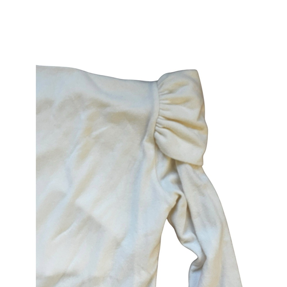 Reformation Elio Knit Top In In Reflection Off Shoulder, Size Small - Picture 3 of 5